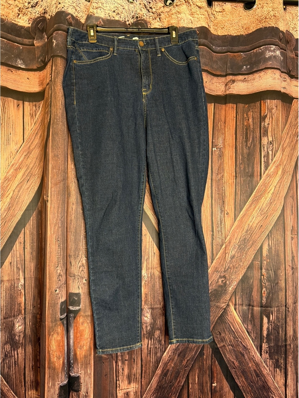 Seven7 Women's Dark Blue Denim Jeans Size 14